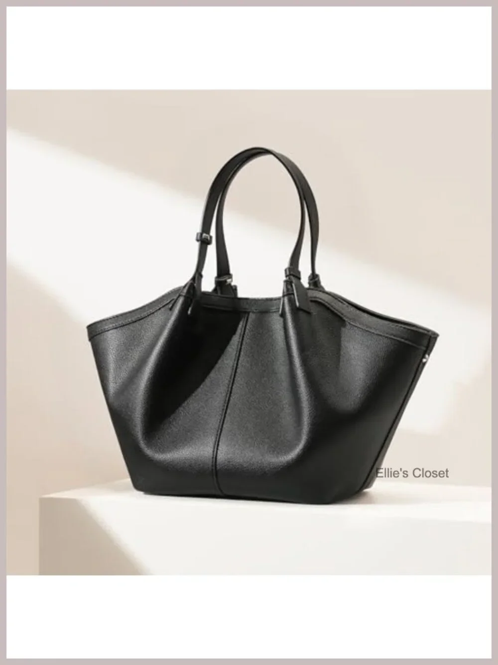 Faux Leather Tote Bag for Women, Large Capacity Satchel with Shoulder Strap
